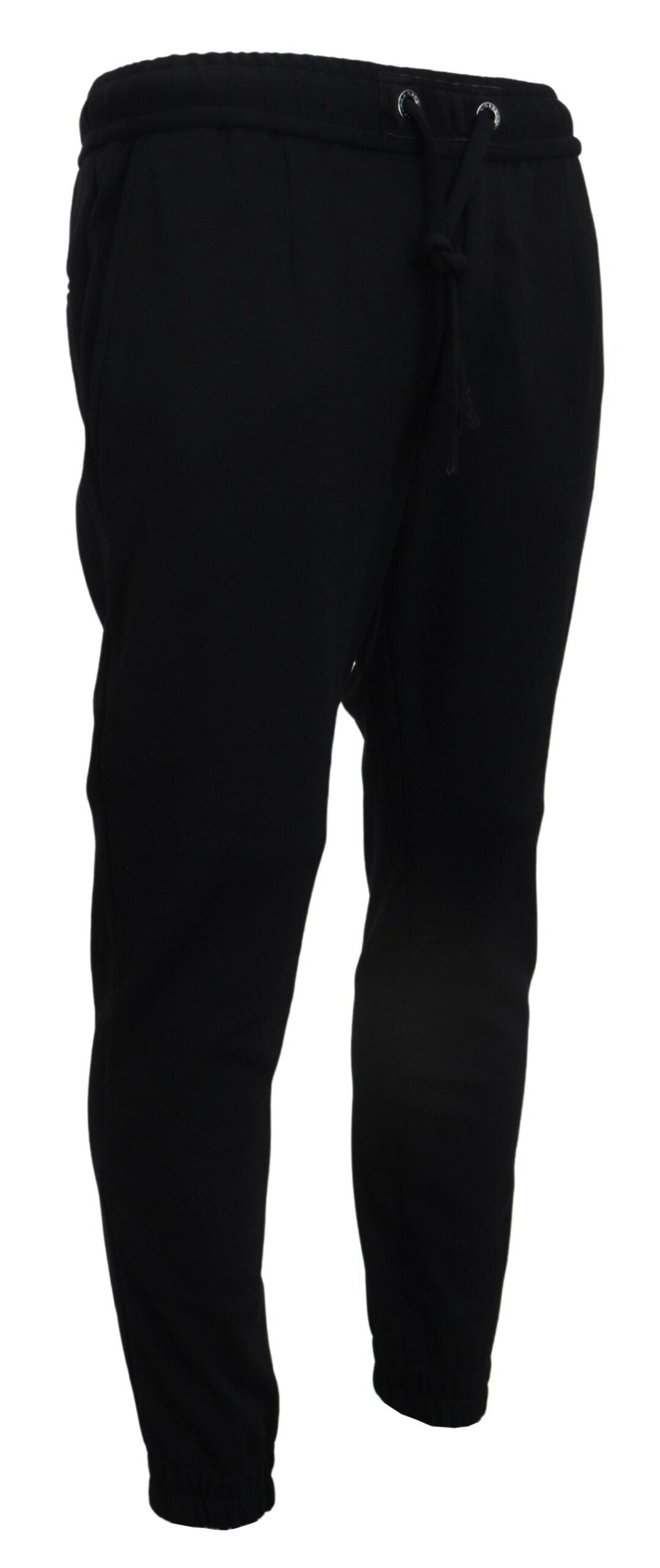 Dolce &amp; Gabbana Pantalon de survêtement en laine de sport noir pour hommes