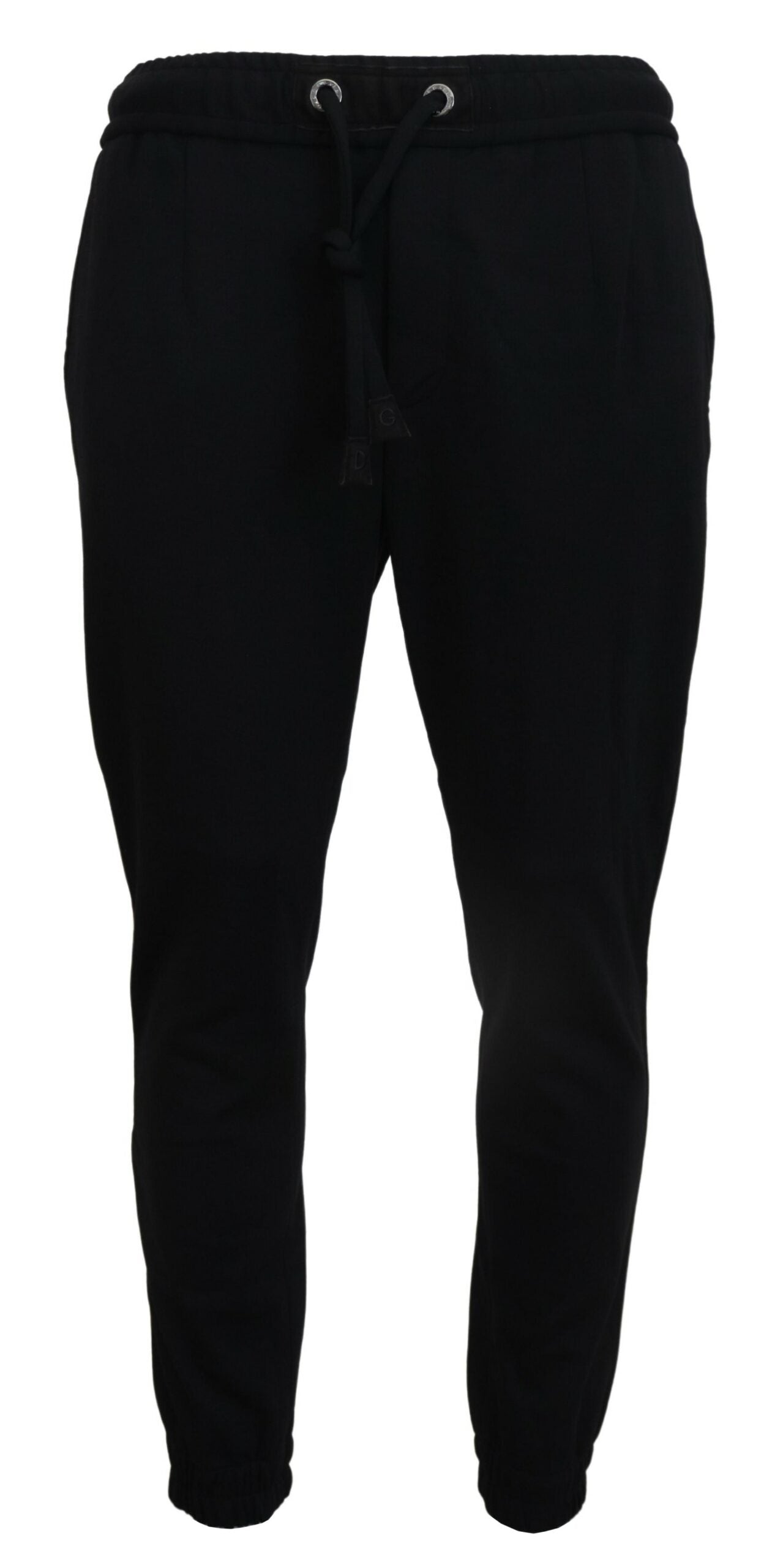 Dolce &amp; Gabbana Pantalon de survêtement en laine de sport noir pour hommes