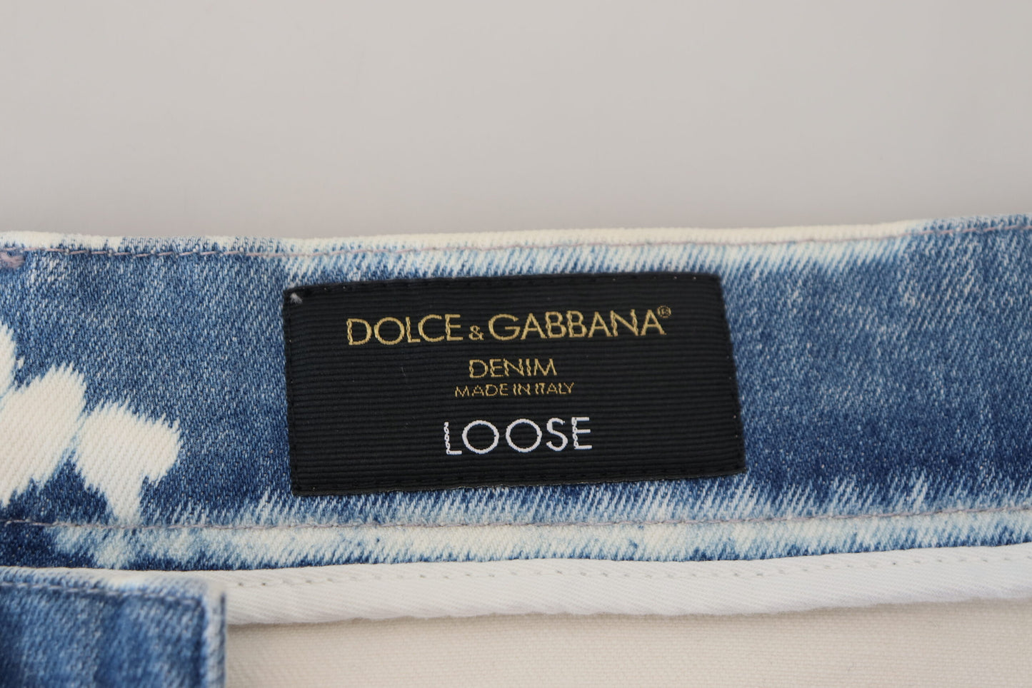 Dolce &amp; Gabbana Jean coupe ample en coton denim Ceasar bleu