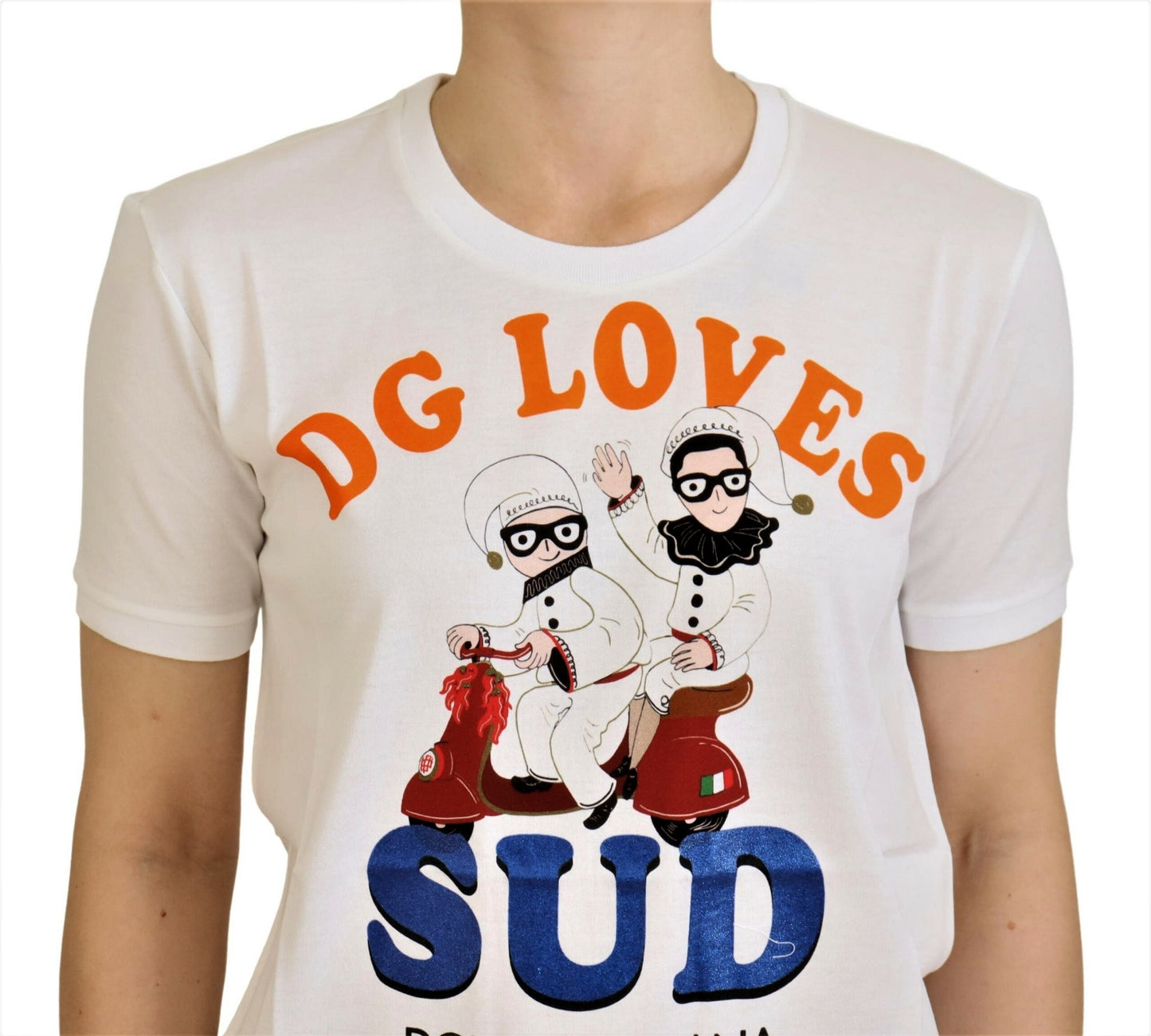 Dolce &amp; Gabbana T-shirt DG Loves SUD en coton blanc