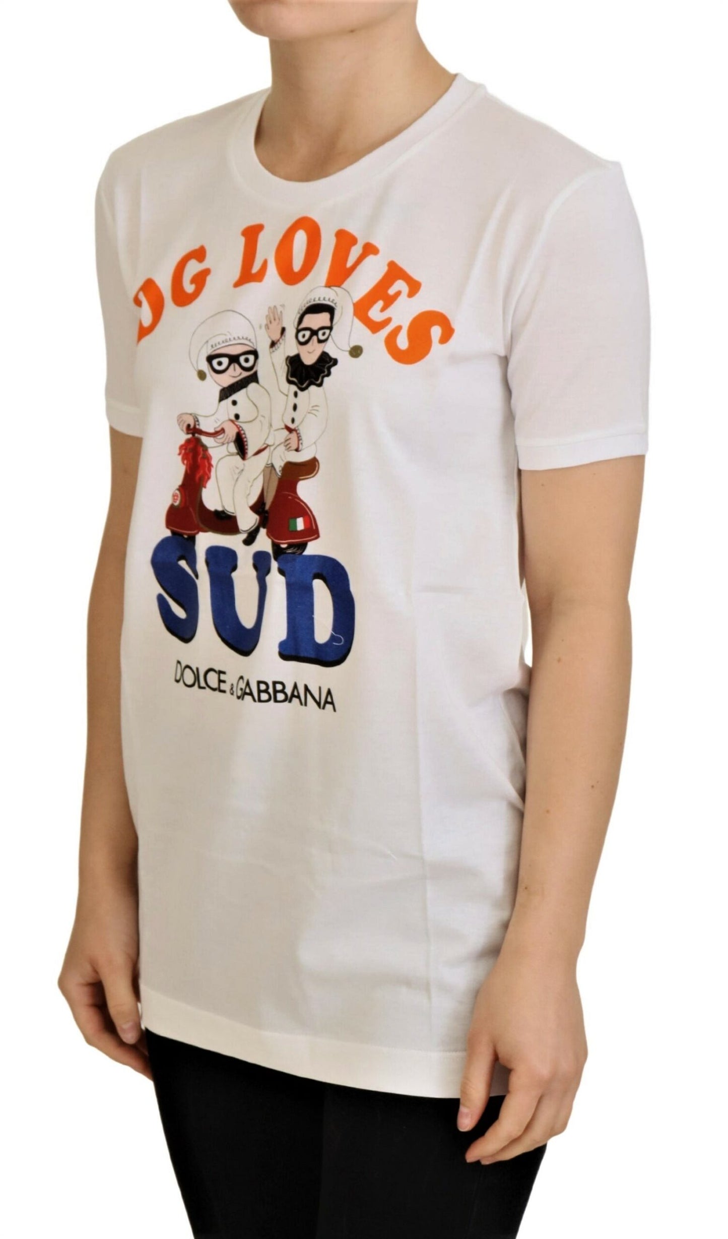 Dolce &amp; Gabbana T-shirt DG Loves SUD en coton blanc