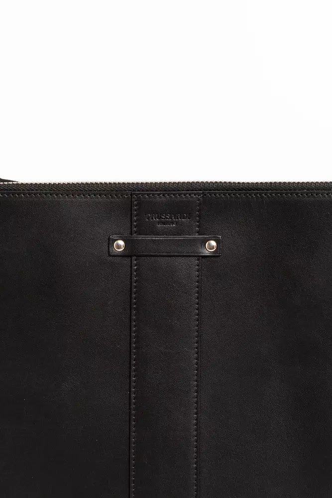 Portefeuille Trussardi en cuir noir