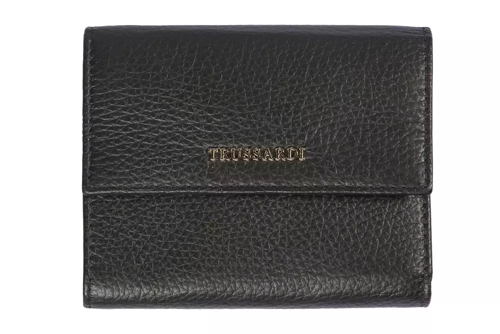 Portefeuille Trussardi en cuir noir