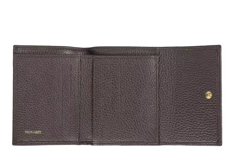 Portefeuille Trussardi en cuir marron