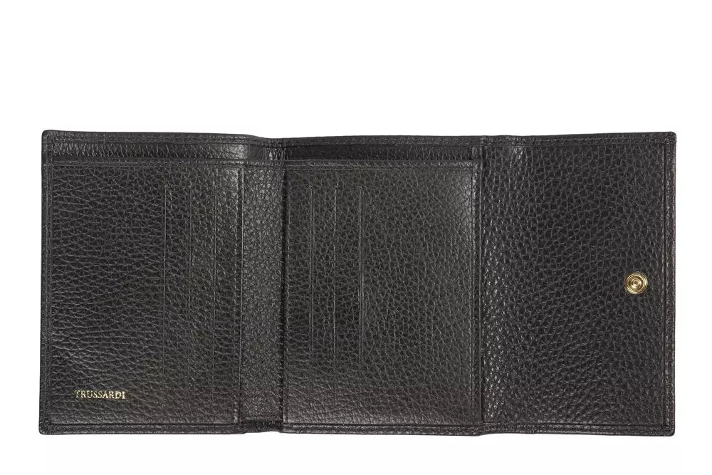 Portefeuille Trussardi en cuir noir