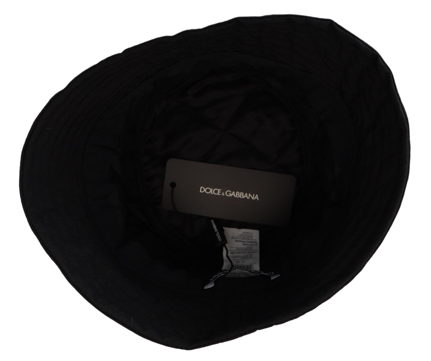 Dolce &amp; Gabbana Chapeau bob en nylon noir pour femme