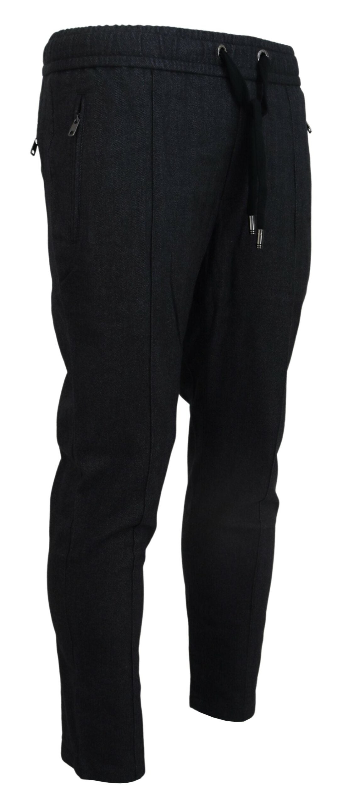 Dolce &amp; Gabbana Pantalon de jogging en coton gris pour hommes