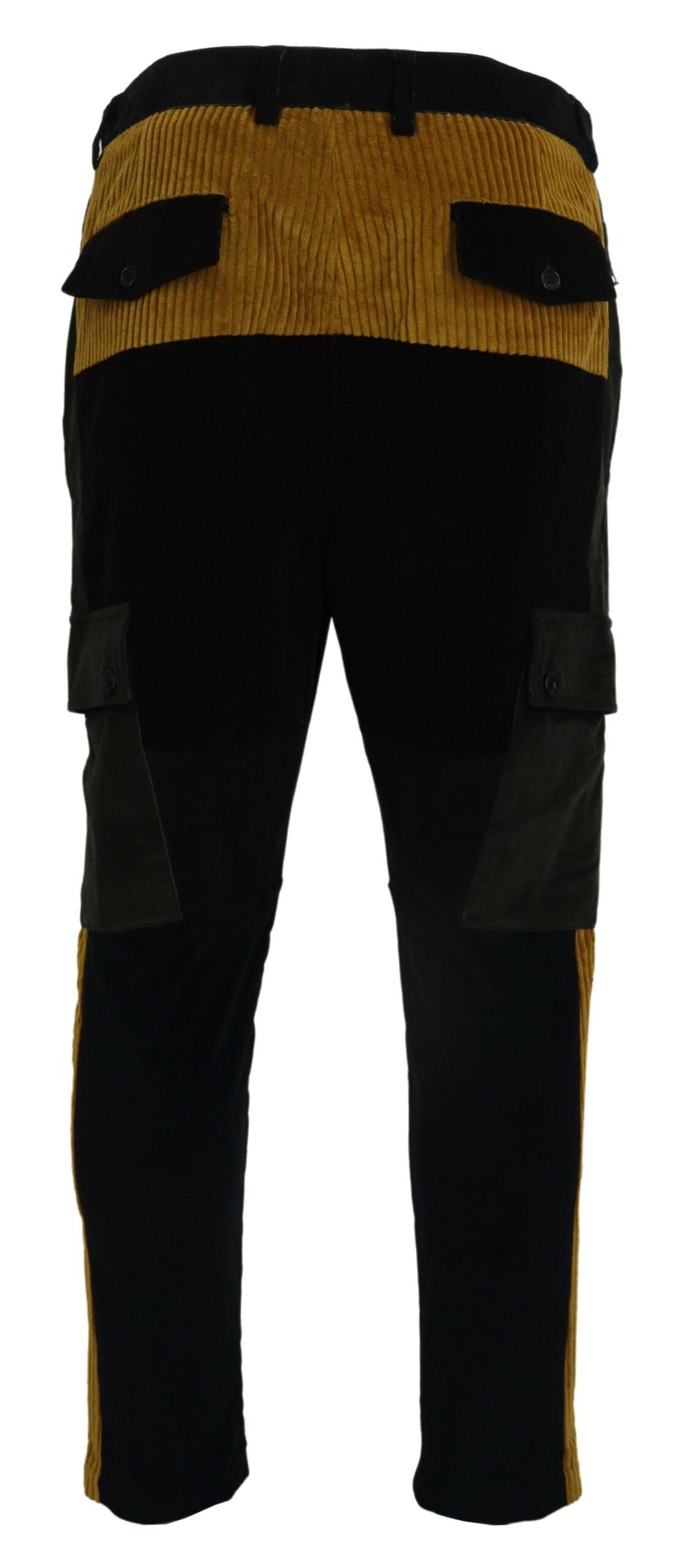 Dolce &amp; Gabbana Pantalon Homme En Coton Jaune Noir