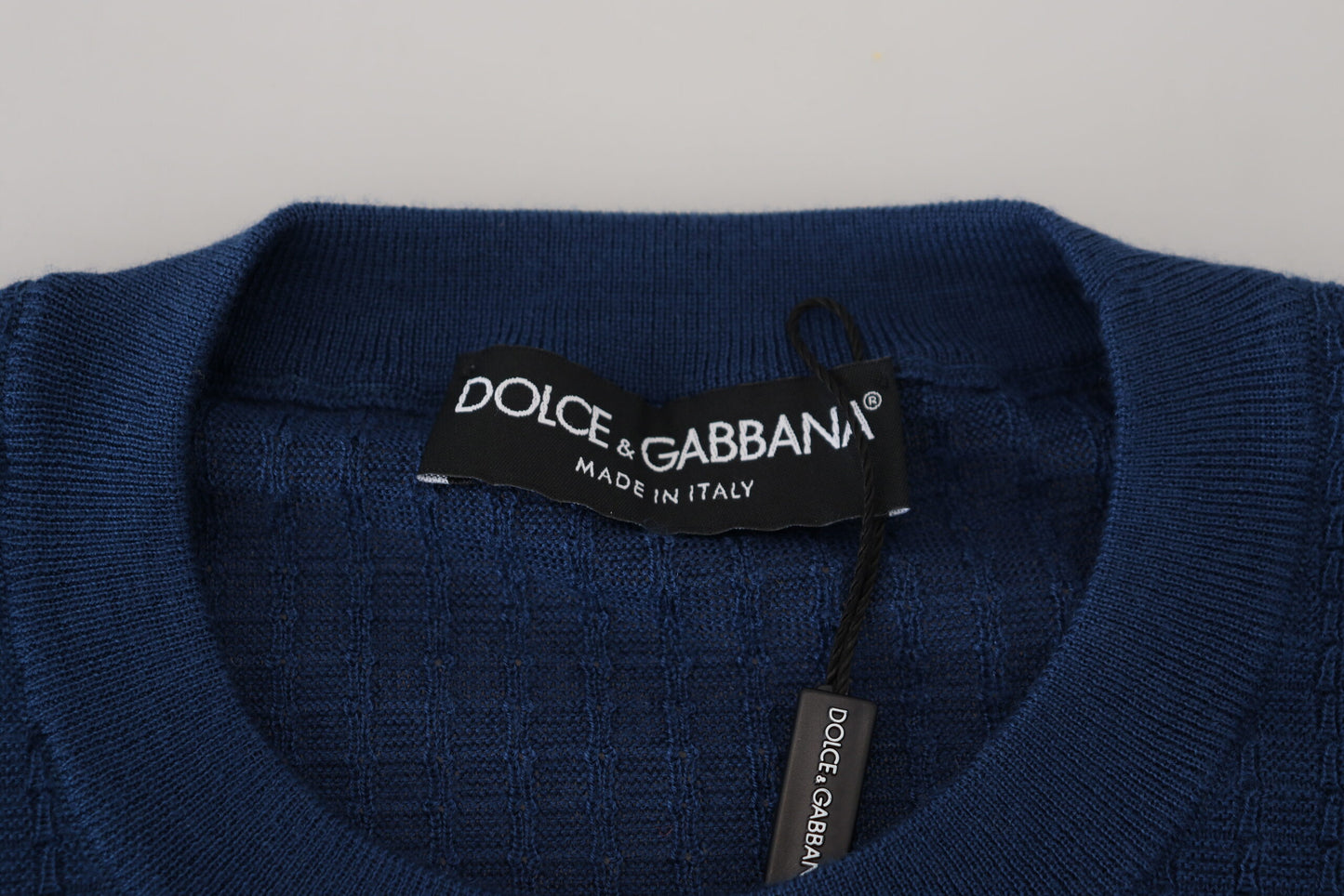 Dolce &amp; Gabbana Pull à col rond en cachemire bleu