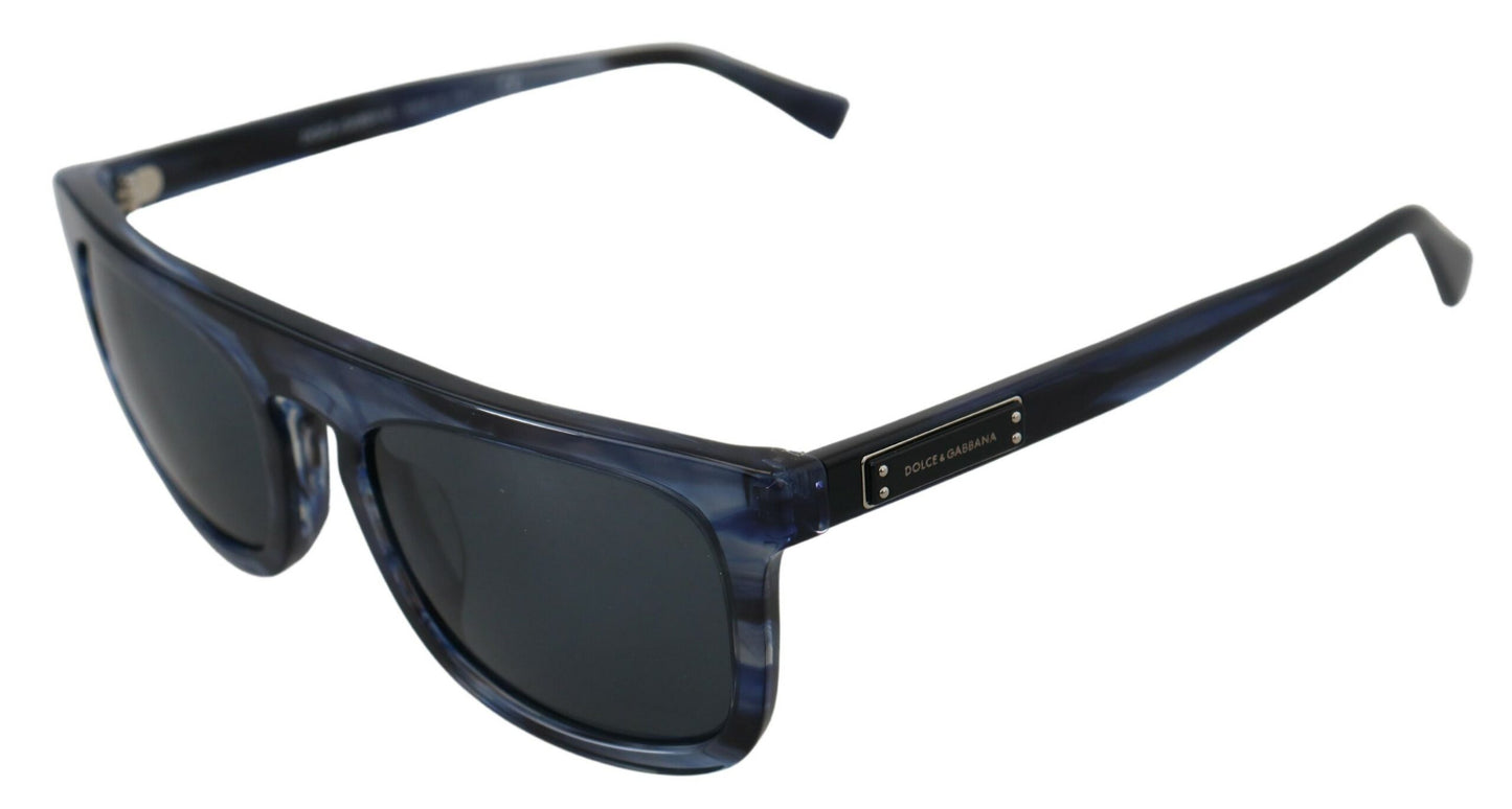 Lunettes de soleil à monture complète en acétate Dolce &amp; Gabbana bleues DG4288