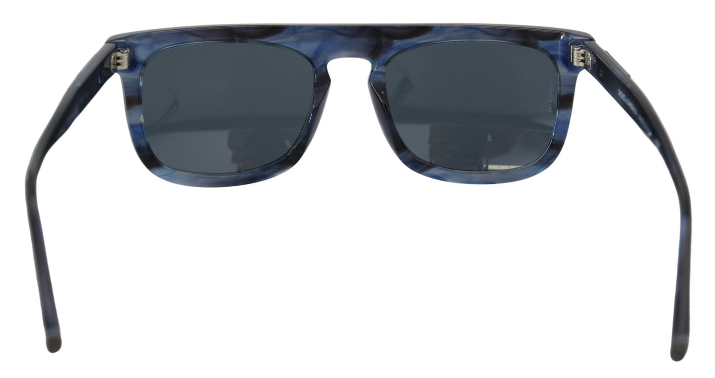 Lunettes de soleil à monture complète en acétate Dolce &amp; Gabbana bleues DG4288