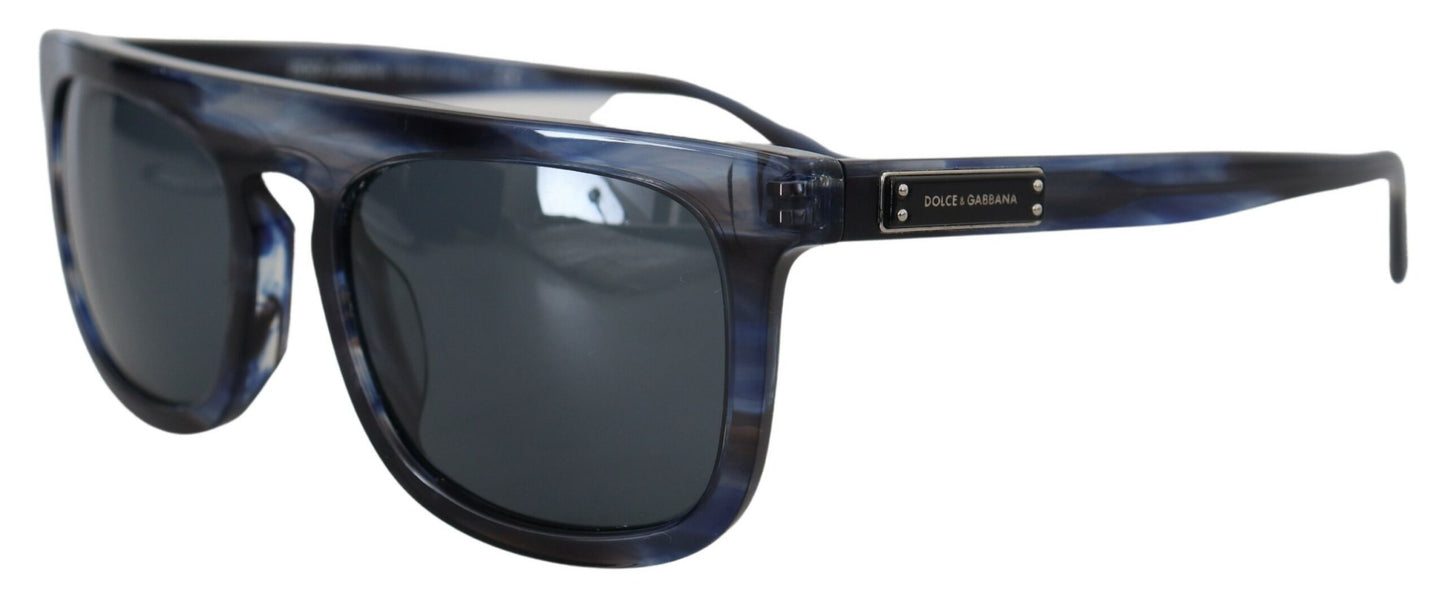 Lunettes de soleil à monture complète en acétate Dolce &amp; Gabbana bleues DG4288F