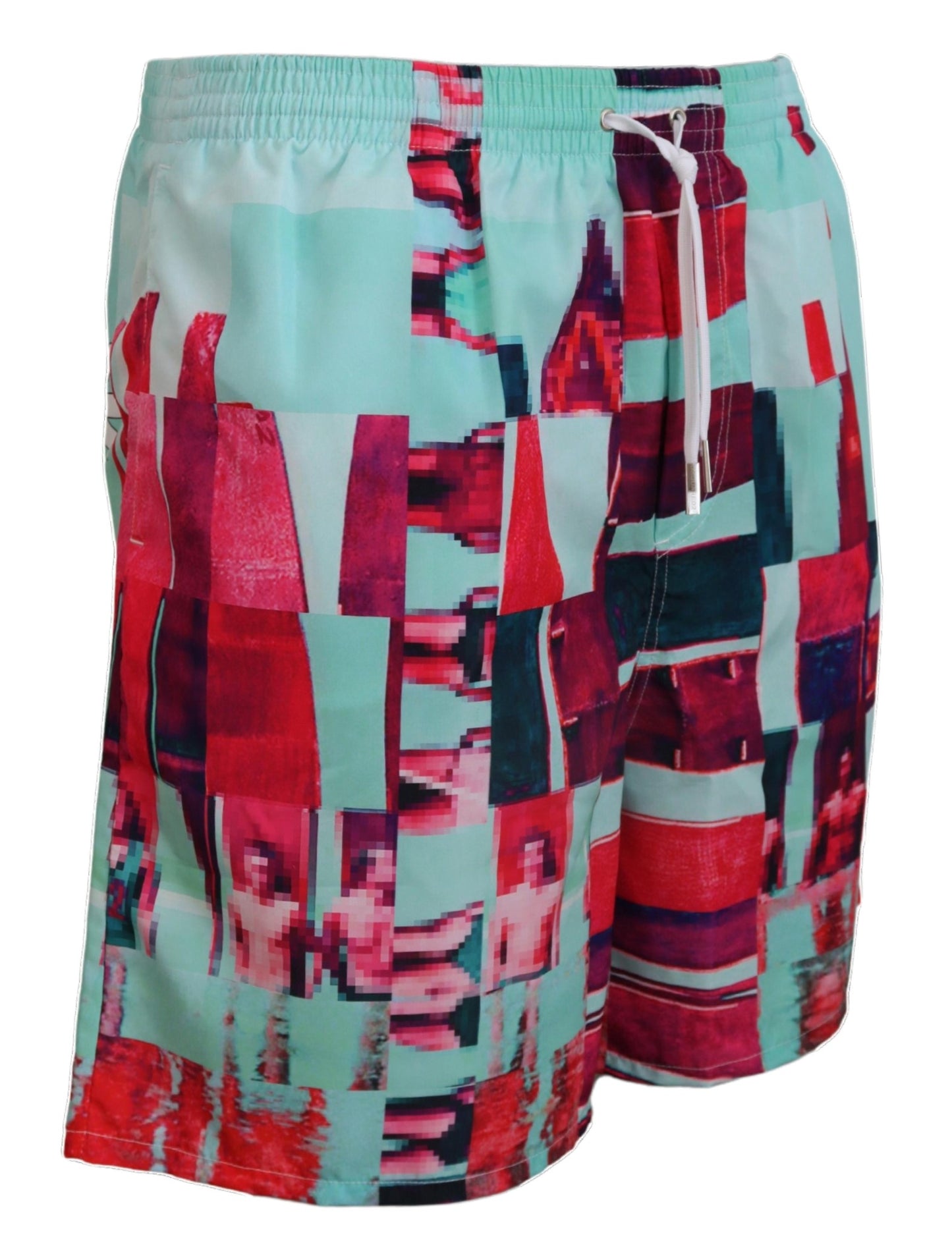 Mehrfarbig bedruckte Beachwear-Shorts von Dsquared²