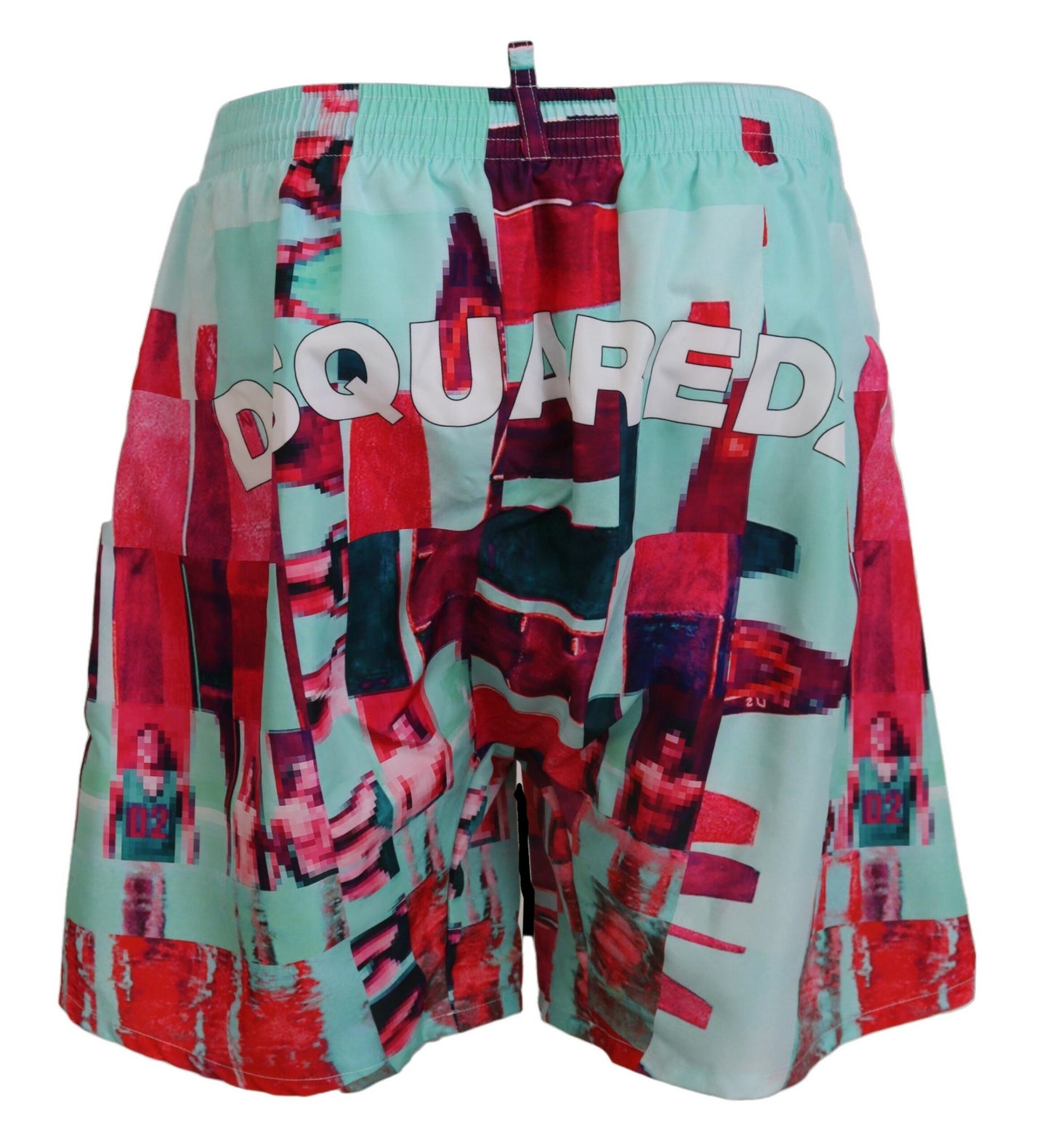 Mehrfarbig bedruckte Beachwear-Shorts von Dsquared²