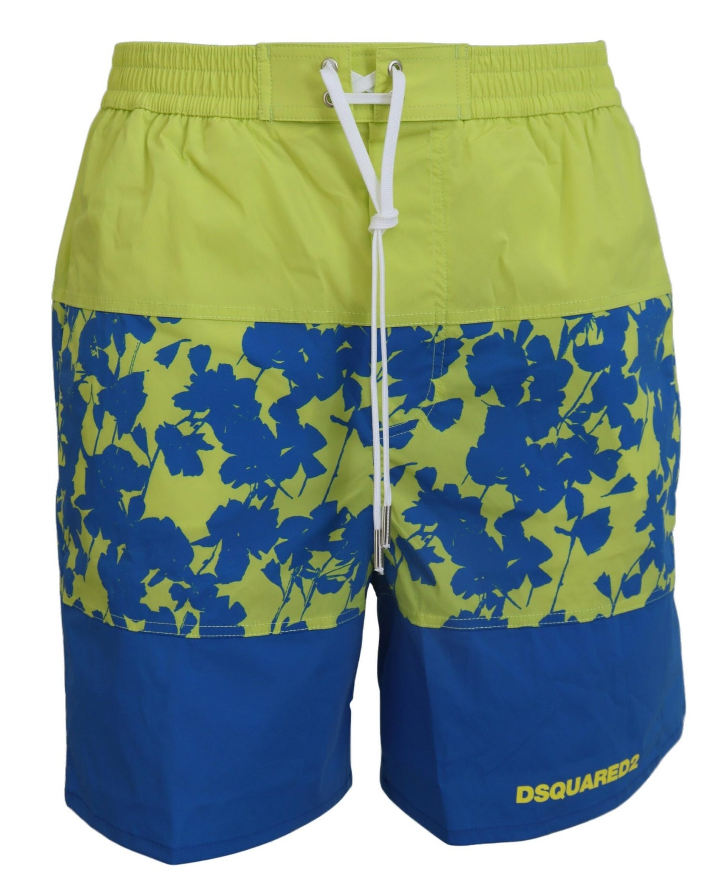 Dsquared² Bleu Vert Logo Imprimé Homme Beachwear Shorts Maillots De Bain