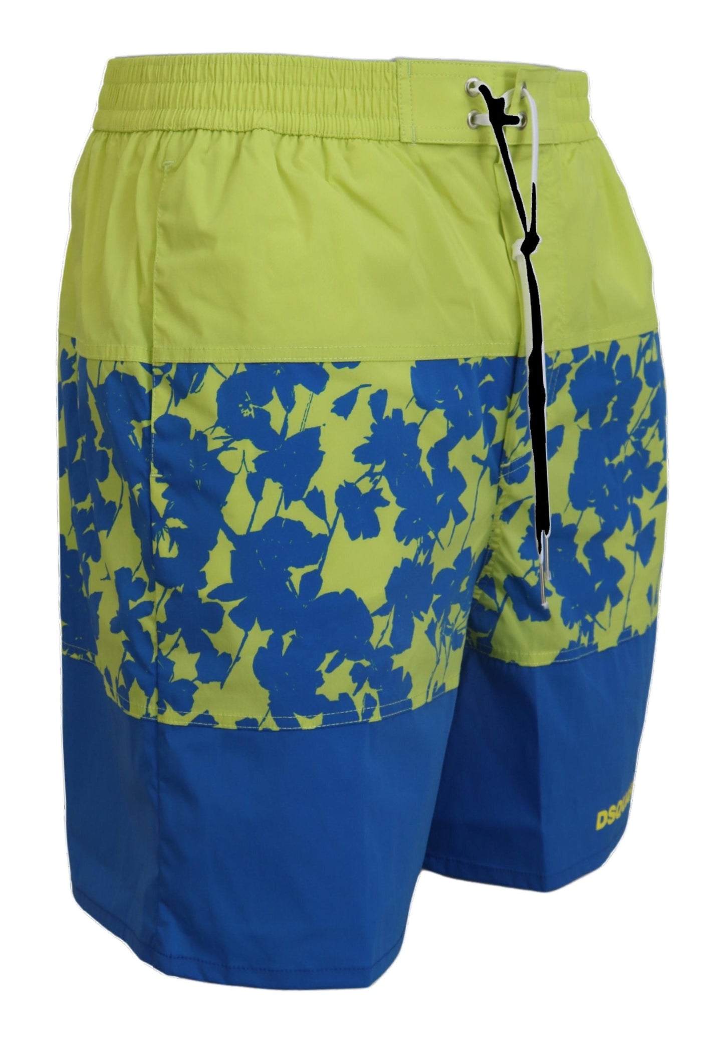 Dsquared² Bleu Vert Logo Imprimé Homme Beachwear Shorts Maillots De Bain