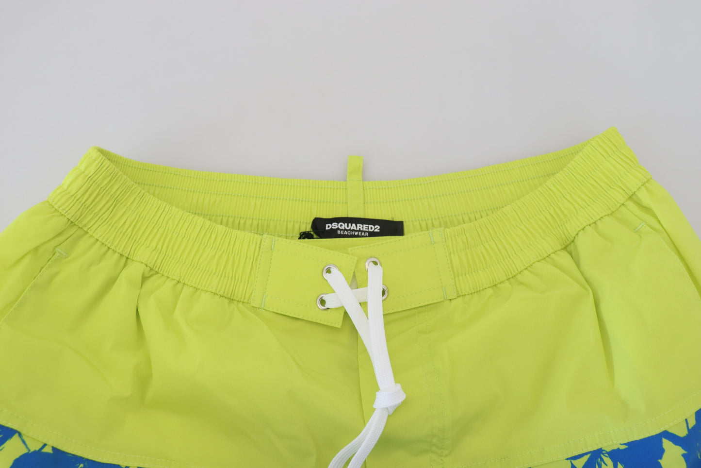 Dsquared² Bleu Vert Logo Imprimé Homme Beachwear Shorts Maillots De Bain