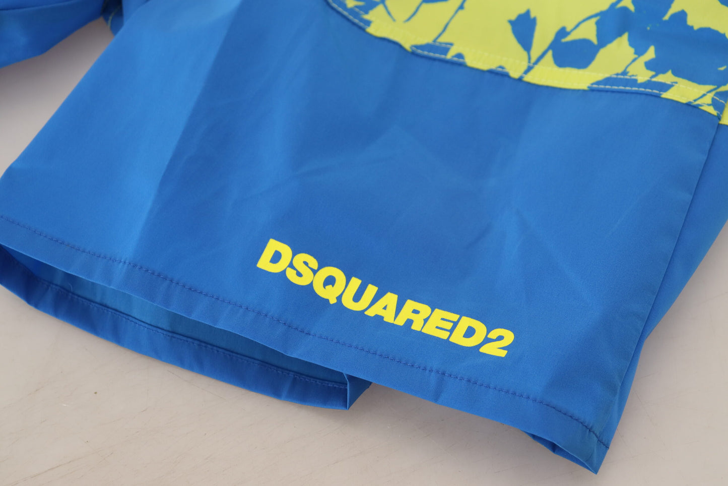 Dsquared² Bleu Vert Logo Imprimé Homme Beachwear Shorts Maillots De Bain