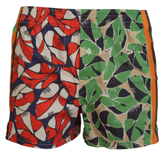 Dsquared² Mehrfarbiger Blumendruck Herren Beachwear Shorts Bademode