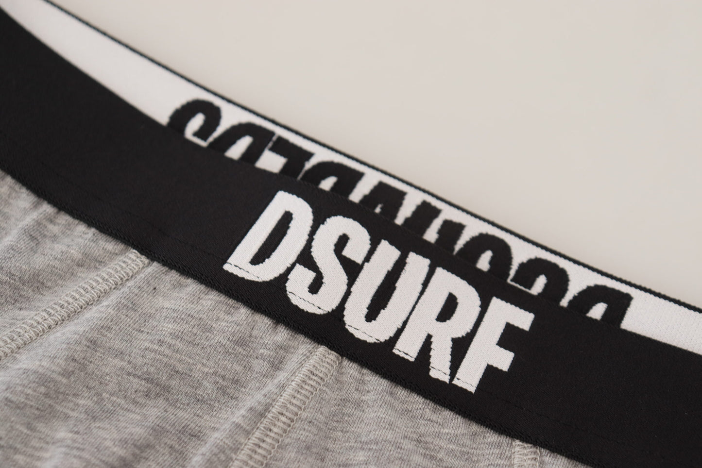 Dsquared² Gris DSURF Logo Coton Stretch Hommes Slip Sous-Vêtements