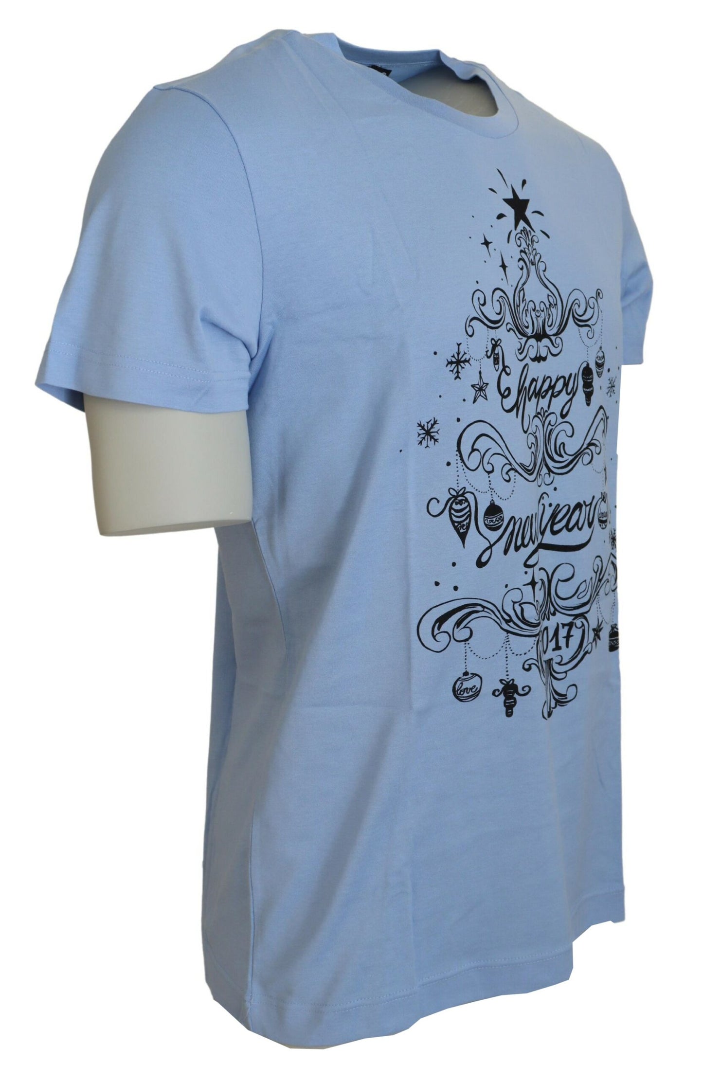 Dolce & Gabbana Elegant Light Blue Cotton Tee