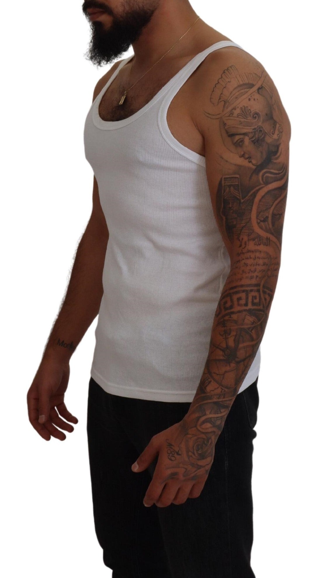 Dolce & Gabbana Elegant White Sleeveless Tank T-Shirt