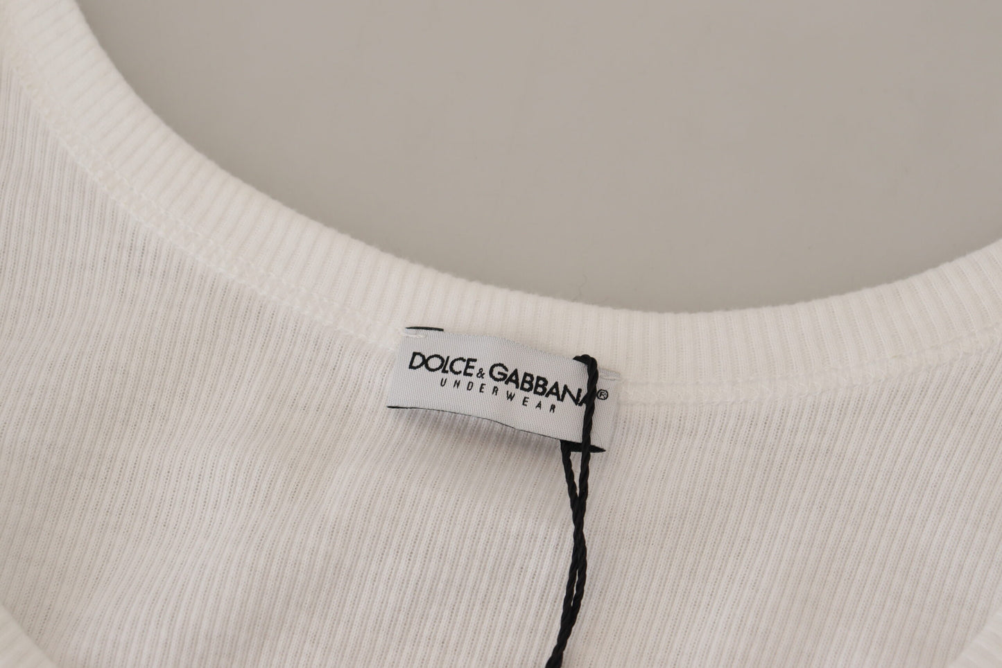 Dolce &amp; Gabbana T-shirt sans manches en coton blanc