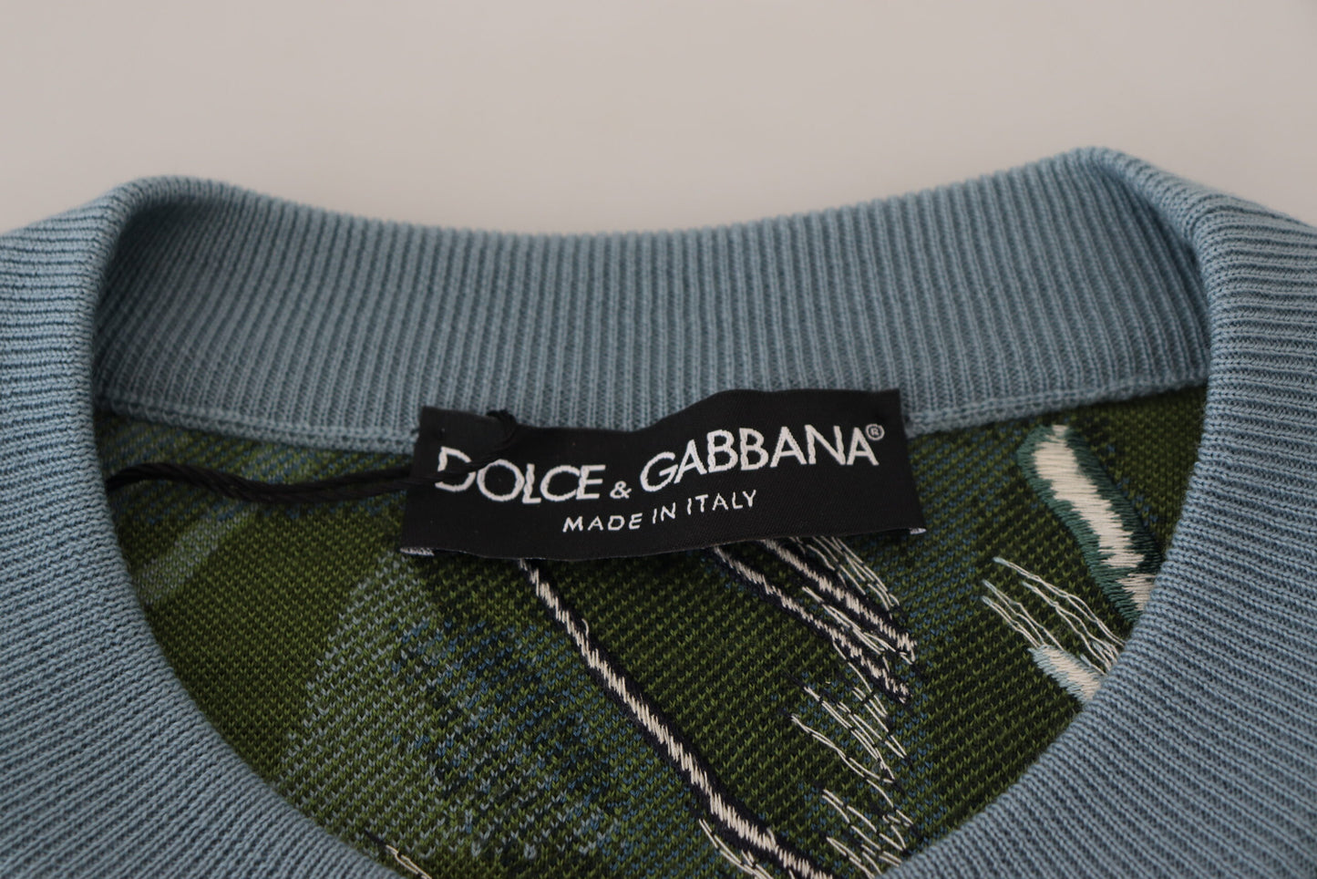 Dolce &amp; Gabbana Pull en laine multicolore Jungle avec logo