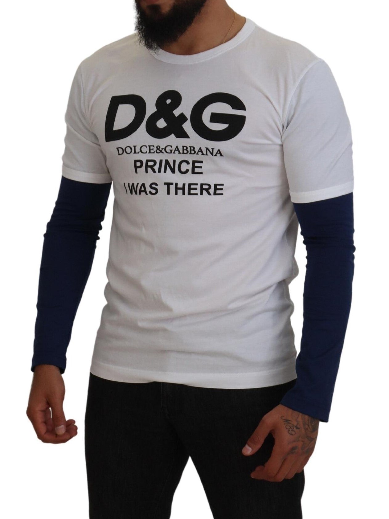 Dolce &amp; Gabbana Weißer DG Prince Pullover mit Rundhalsausschnitt