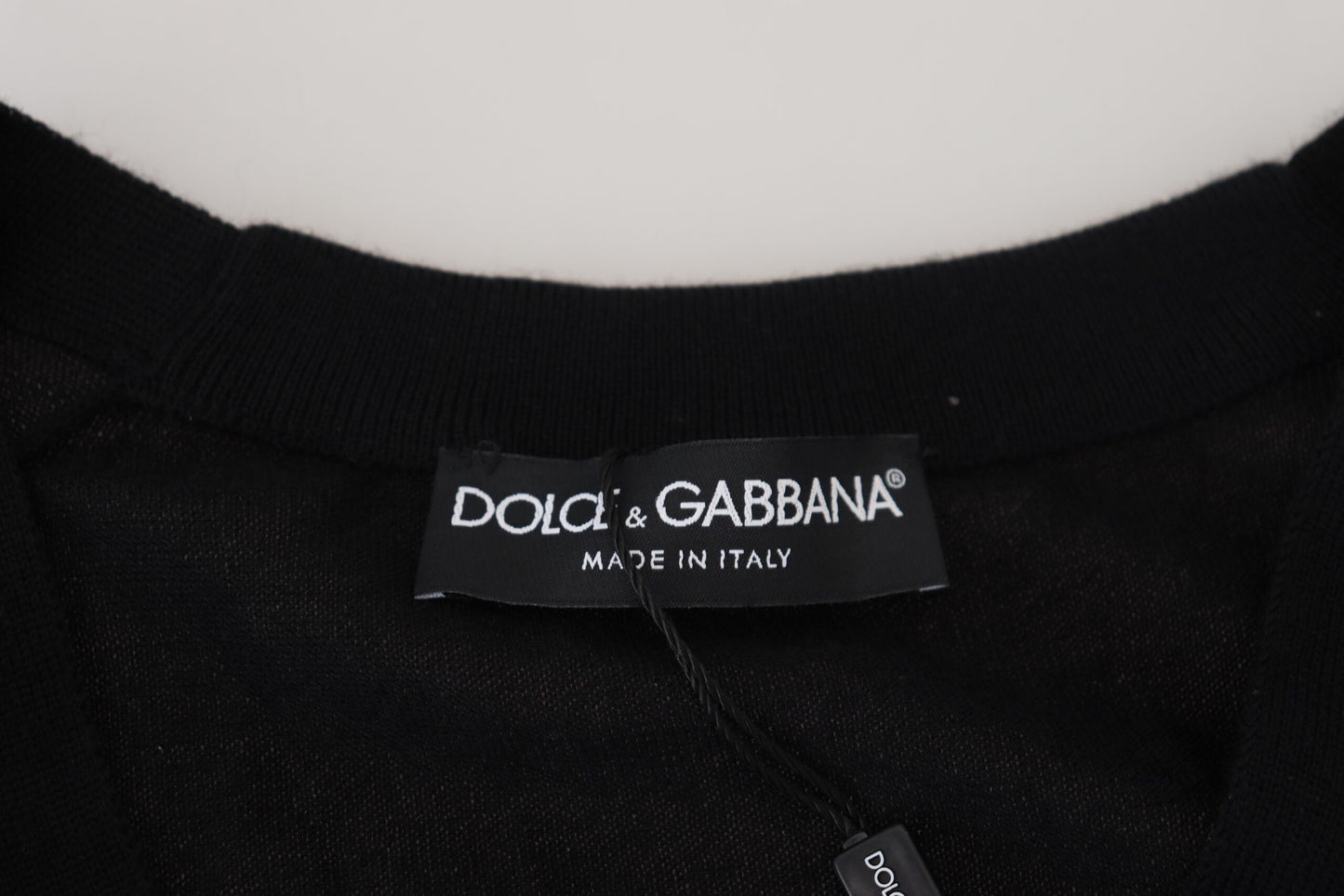 Dolce &amp; Gabbana Pull cardigan boutonné en cachemire noir