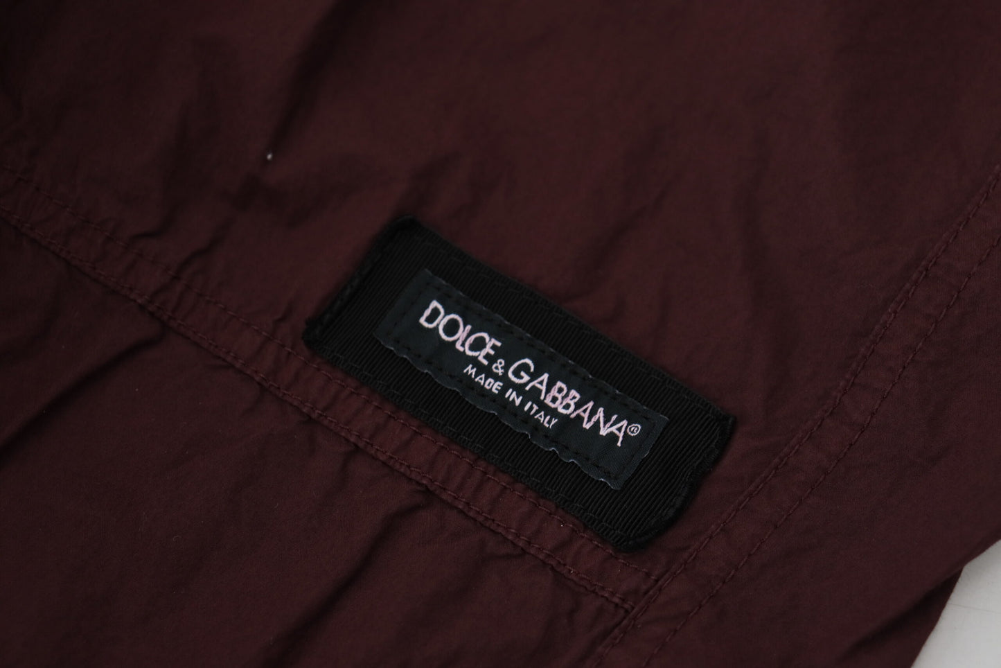 Dolce &amp; Gabbana Cargo-Jogger-Jogginghose aus bordeauxroter Baumwolle