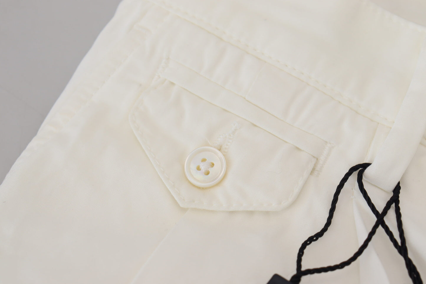 Dolce &amp; Gabbana Pantalon chino skinny en coton blanc