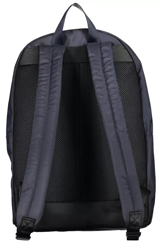 Tommy Hilfiger Sleek Blue Backpack with Laptop Compartment