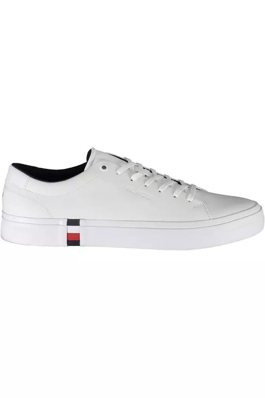 Tommy Hilfiger Eco-Chic White Sneakers with Contrasting Accents