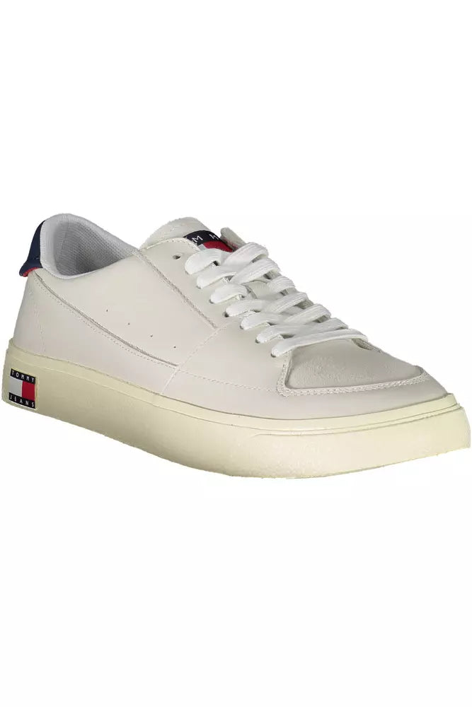 Tommy Hilfiger Eco-Conscious White Sneakers with Logo Detail