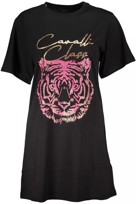 Cavalli Class Elegant Round Neckline Printed Tee