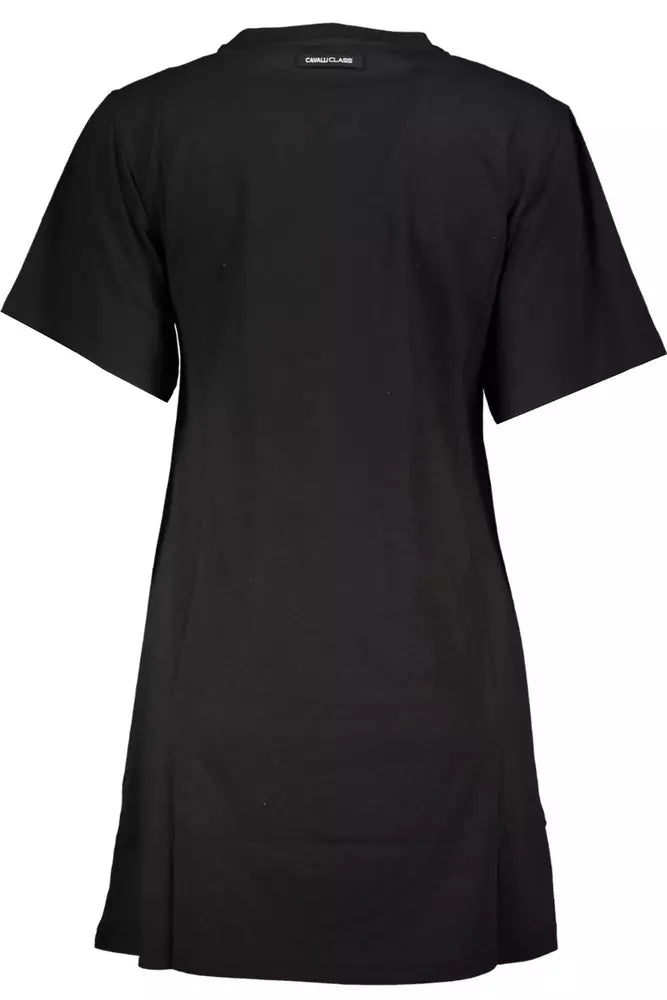 Cavalli Class Elegant Round Neckline Printed Tee