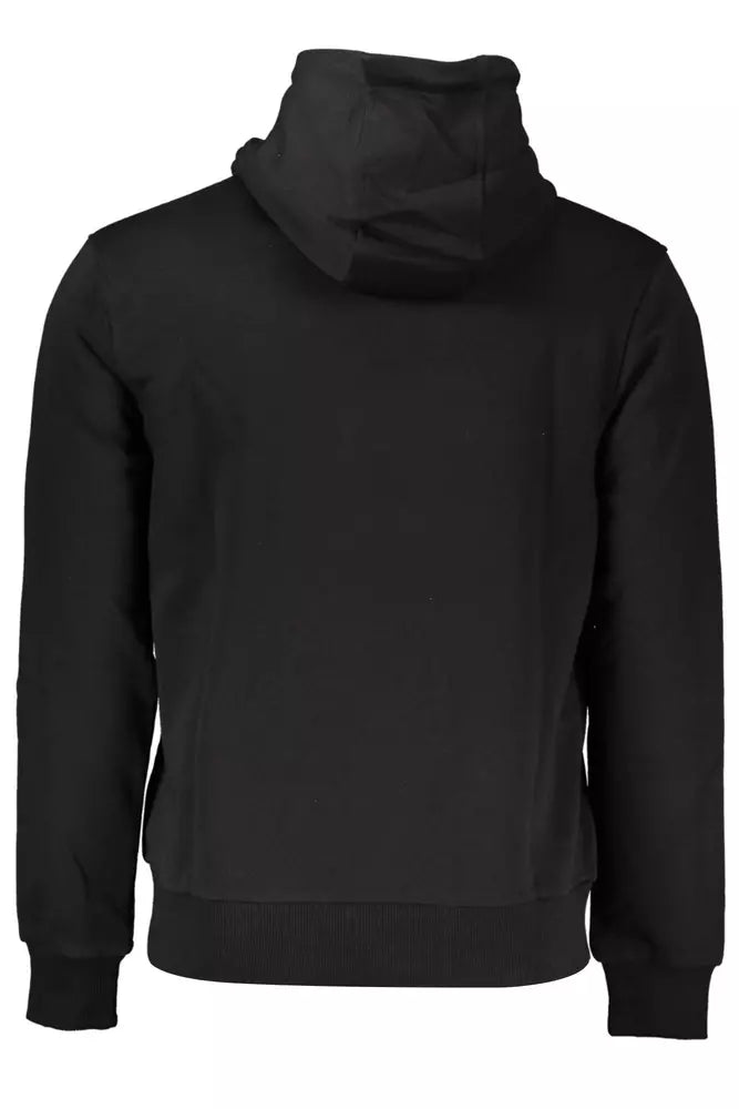 Cavalli Class Elegant Hooded Sweatshirt in Classic Black