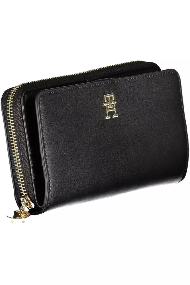 Tommy Hilfiger Elegant Black Polyethylene Wallet