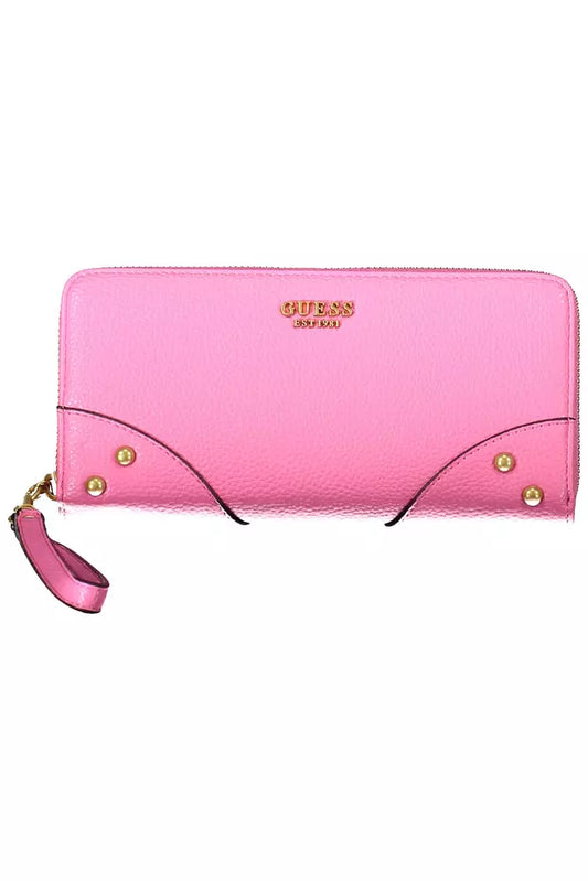 Guess Jeans Chic Pink Multi-Compartment Wallet