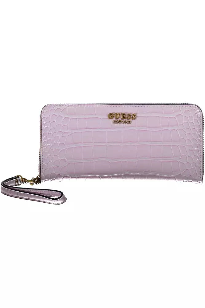 Guess Jeans Chic Pink Wallet with Ample Storage