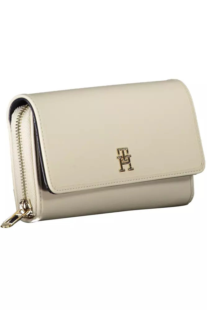 Tommy Hilfiger Elegant White Polyethylene Ladies Wallet