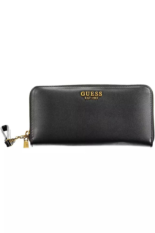 Guess Jeans Chic Black Polyethylene Multi-Compartment Wallet