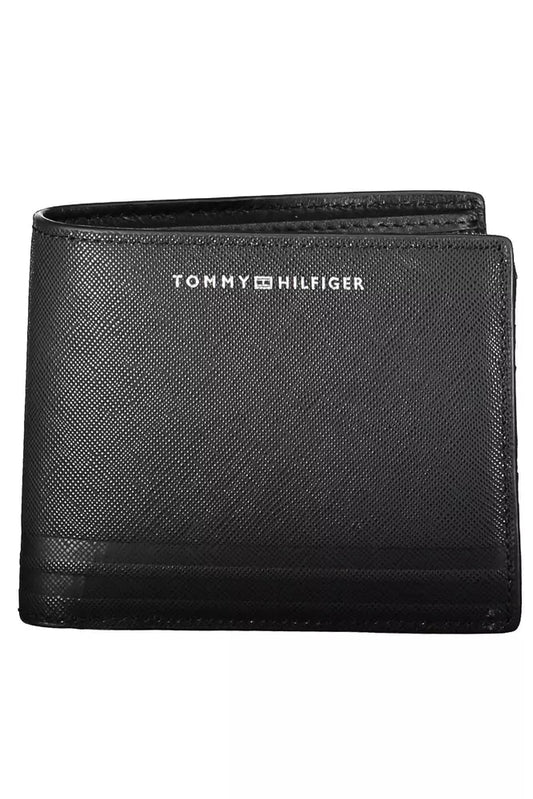 Tommy Hilfiger Chic Black Leather Bifold Wallet