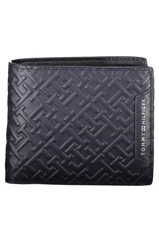 Tommy Hilfiger Blue Leather Bi-Fold Men's Wallet