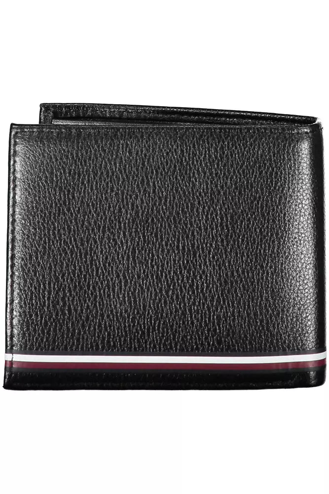 Tommy Hilfiger Black Leather Men Wallet