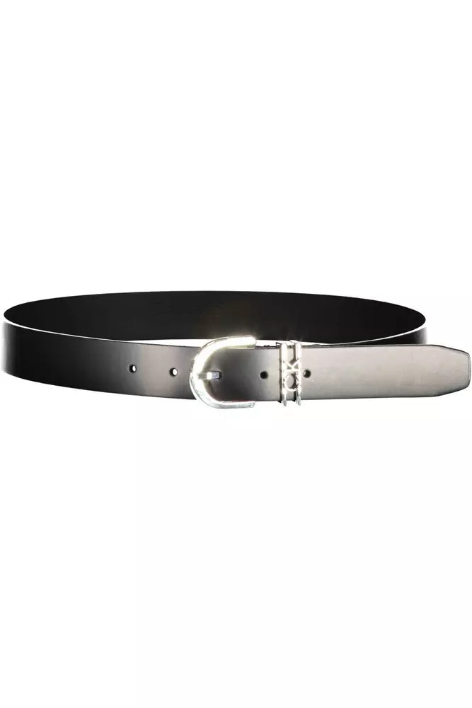 Calvin Klein Elegant Leather Belt with Metal Buckle