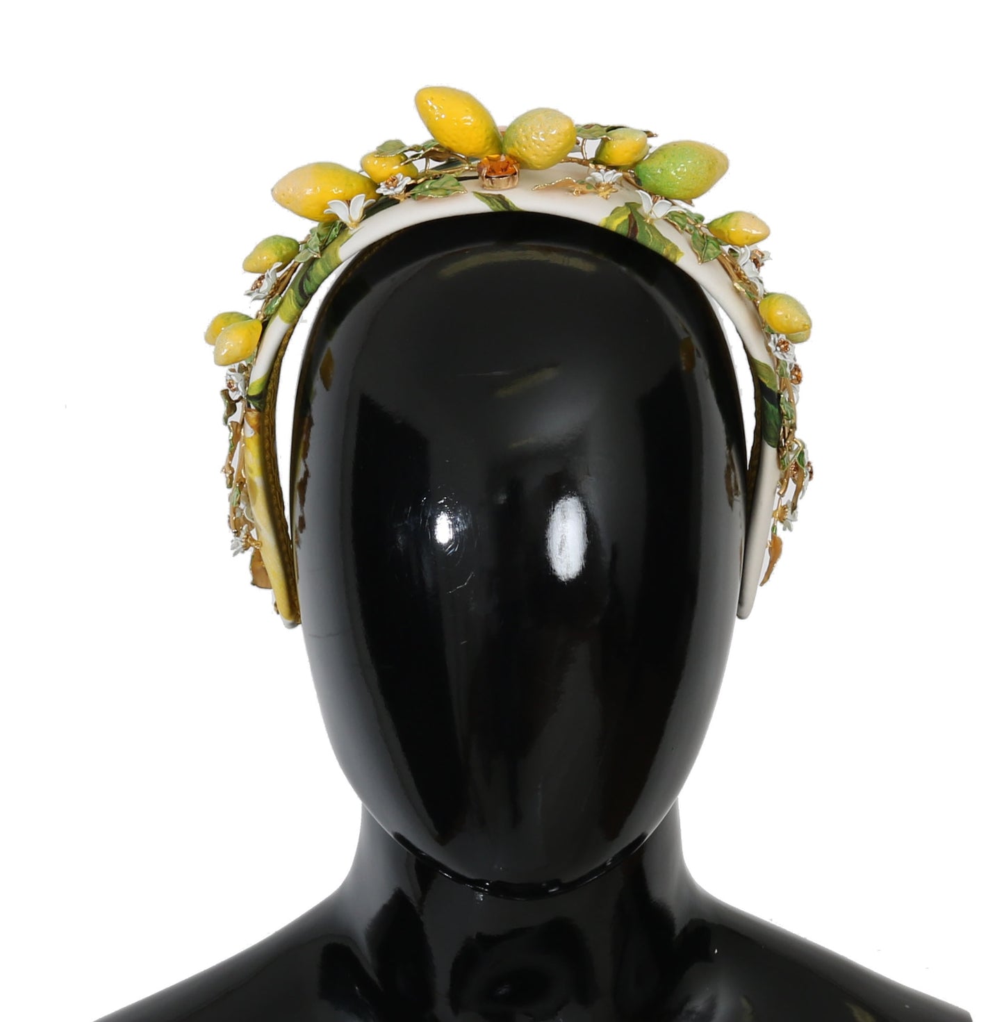 Dolce &amp; Gabbana Yellow Lemons Sicily Kristall-Diadem-Tiara-Stirnband