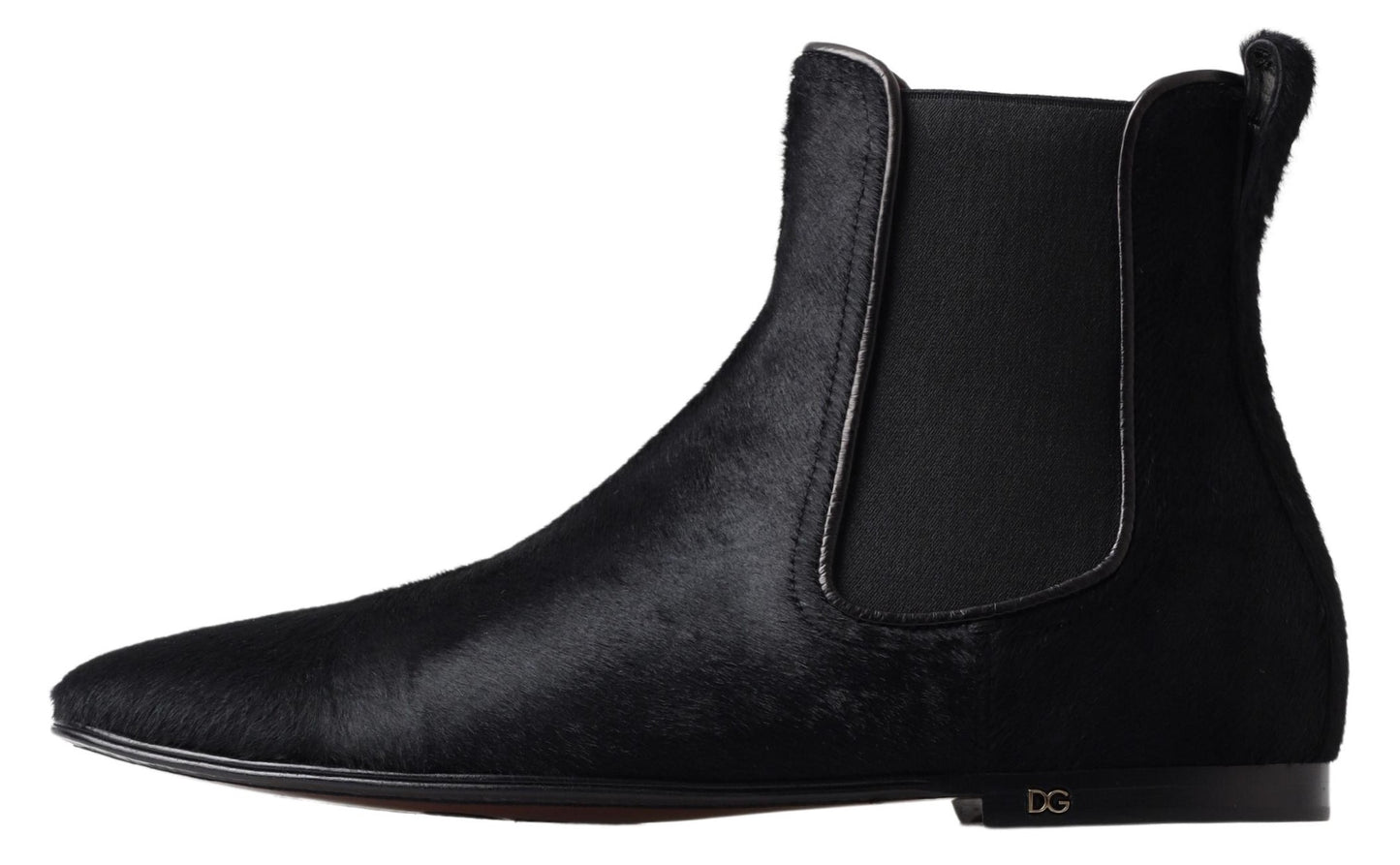 Dolce &amp; Gabbana Bottines Chelsea en cuir noir pour hommes