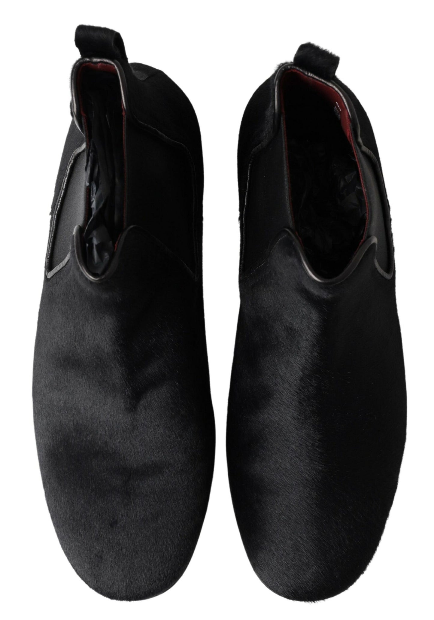 Dolce &amp; Gabbana Bottines Chelsea en cuir noir pour hommes